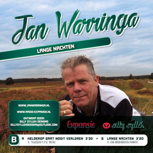 9.012 - Jan Warringa - Helderop Gaat nooit verloren / Lange Nachten (Back)