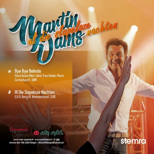 9.015 - Martin Dams - Bye Bye Belinda / Al die slapeloze nachten (Back)