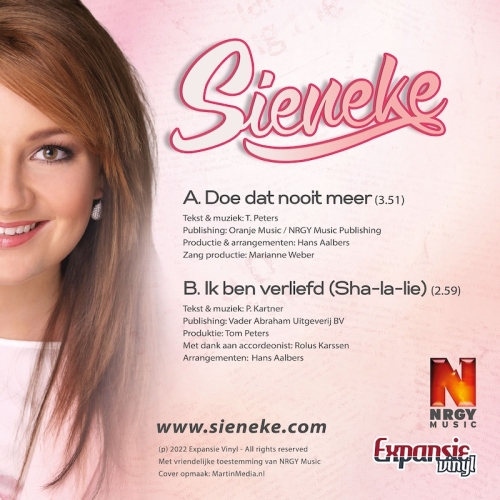9.046 - Sieneke - Doe dat nooit meer / Ik ben verliefd (Sha-la-lie) (Back)