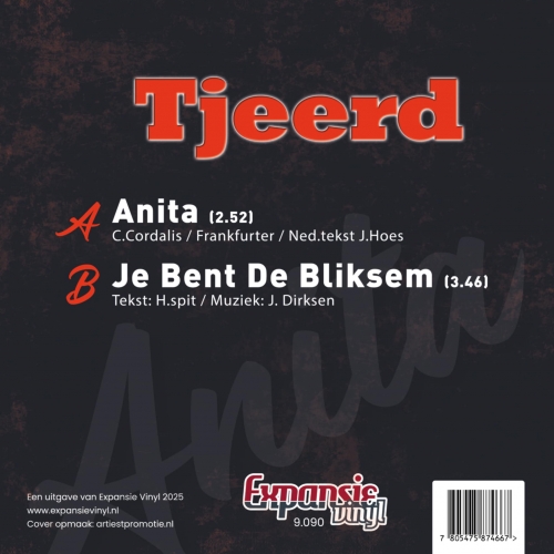 9.090 - Tjeerd - Anita - Je Bent De Bliksem (Back)