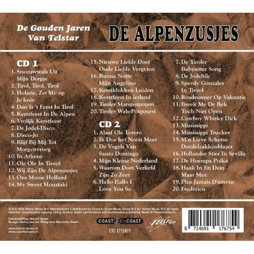 CTC-2215877 - De Alpenzusjes - De Gouden Jaren Van Telstar (Back)