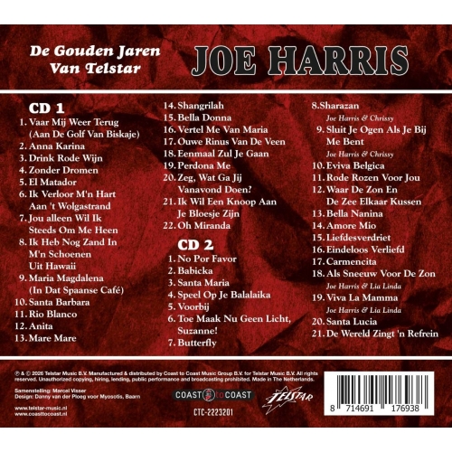 CTC-2223201 -  Joe Harris - De gouden jaren van Telstar  (Back)