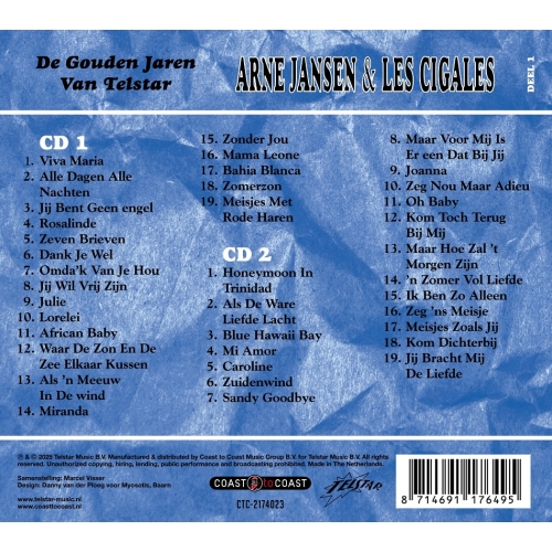 CTC-2174023 - Arne Jansen & Les Cigales - De Gouden Jaren Van Telstar Deel 1 (Back)