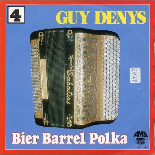AMG Records – 20.104 - Guy Denys – Bier Barrel Polka / La Mattchiche (Front)