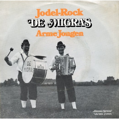 Bovema Negram – 5N 006-25955 - De Migra's – Jodel-Rock / Arme Jongen (Front)