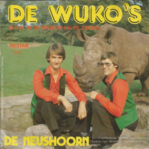 Telstar  - 3141 - De Wuko's – De Neushoorn / Als Ik In De Badkuip Lig Te Zingen (Front)