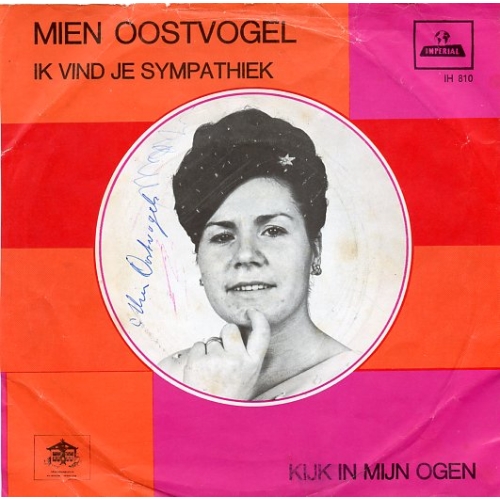 Imperial – IH 810 - Mien Oostvogel – Ik Vind Je Sympathiek / Kijk In Mijn Ogen (Front)