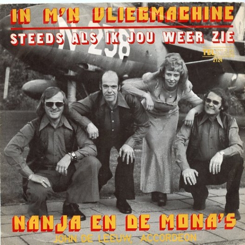 TS 2124 TF - Nanja En De Mona's – In M'n Vliegmachine / Steeds Als Ik Jou Weer Zie (Front)