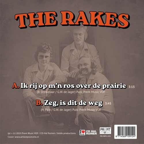  PR.VINYL.026 - The Rakes - Ik Rij Op M'n Ros Over De Prairie / Zeg, Is Dit De Weg (Back)