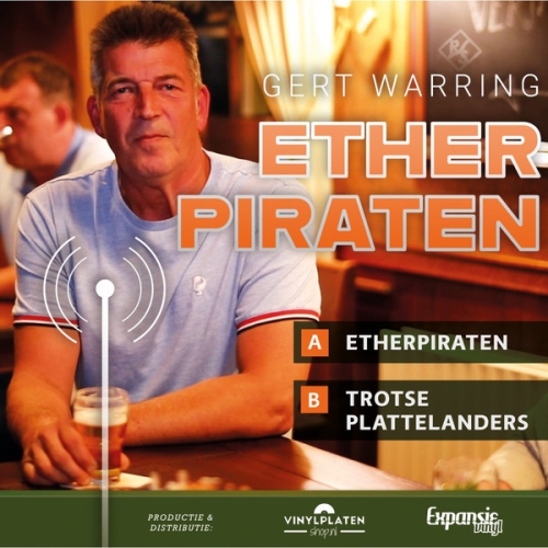 Vinylplatenshop – 2021-02 - Gert Warring – Etherpiraten / Trotse Plattelanders (Front)