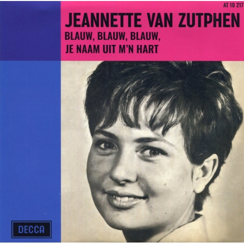 AT 10 217 - Jeannette van Zutphen – Blauw blauw blauw – Je naam uit m’n hart (Front)
