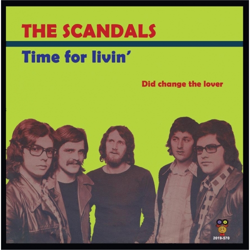 2019-570 - The Scandals  - Time for livin / Did change the lover (zwart Vinyl) (Front)