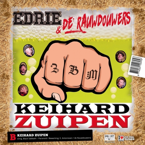  PR.VINYL.021 - Edrie & De Rauwdouwers - Volgas Dur De Blubber / Keihard Zuipen (Back)