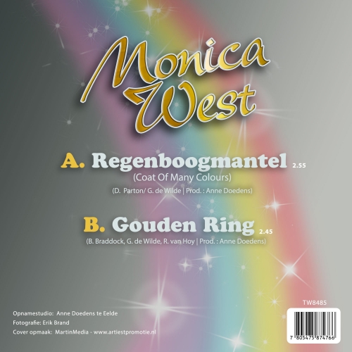 TW8485 - Monica West - Regenboog Mantel / Gouden Ring (Back)