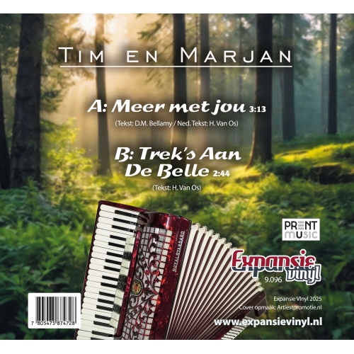 9.096 - Tim en Marjan / Meer met jou - Trek's Aan De Belle  (Back)